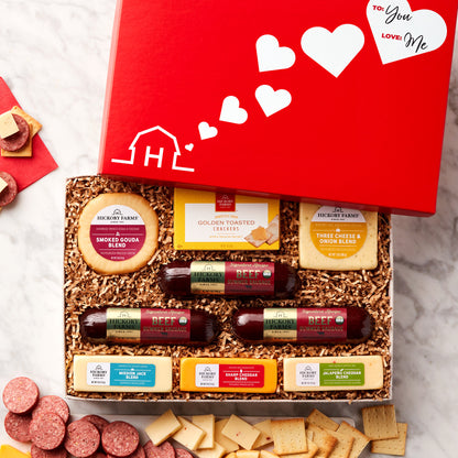 Deluxe Valentine'S Day Savory Snacks Gift Box