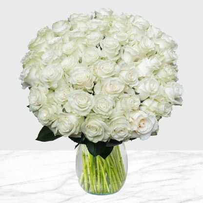 Valentine'S Day 50-Stem White Roses