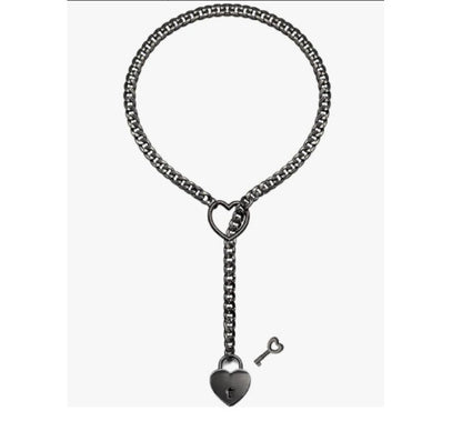 Cuban Adjustable Heart Shaped Necklace