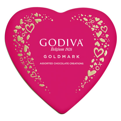 Goldmark Assorted Valentine'S Day Heart Gift Tin, 9 Piece, 6 Pack