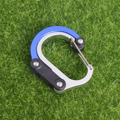 Hybrid Gear Clip - Carabiner Rotating Hook Clip Non-Locking Strong Clips For Camping Fishing Hiking Travel Backpack Out