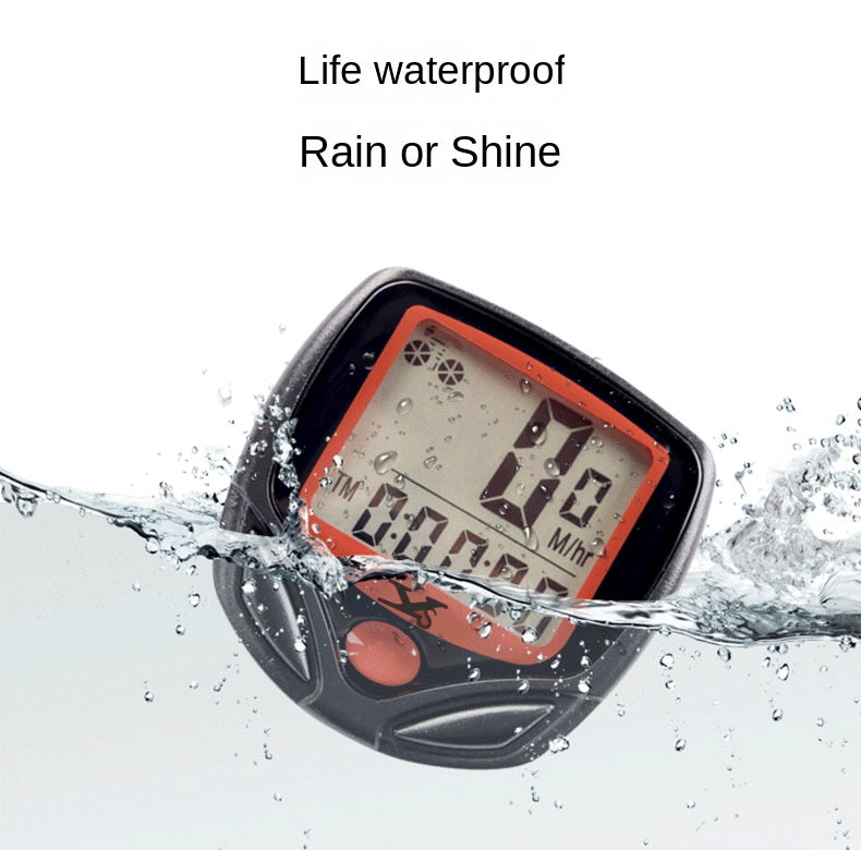 Bicycle Code Meter Riding Equipment Mountainous Bicycle Accessories Road Counter Single Speed Speedometer Wired Waterproof