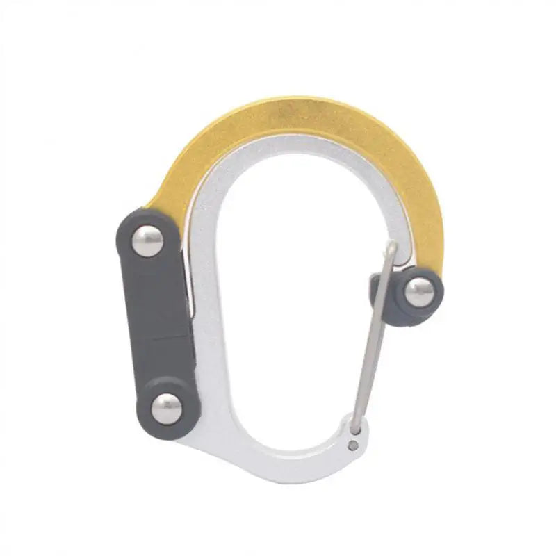 Hybrid Gear Clip - Carabiner Rotating Hook Clip Non-Locking Strong Clips For Camping Fishing Hiking Travel Backpack Out