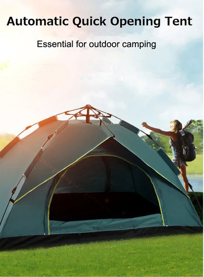 Portable Tent One Touch Outdoor Tent Fully Automatic Quick Opening Tent 2 Person Self Driving Camping Tent Sun Proof Tents 접이식 텐