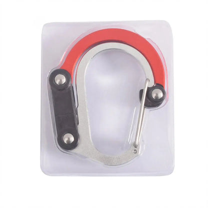 Hybrid Gear Clip - Carabiner Rotating Hook Clip Non-Locking Strong Clips For Camping Fishing Hiking Travel Backpack Out