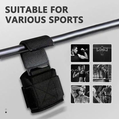 Pull-Up Wrist Guard Hook Metal With Neoprene Padded Power Weight Lifting Dumbbell Barbell Fitness Training Safety Accessories