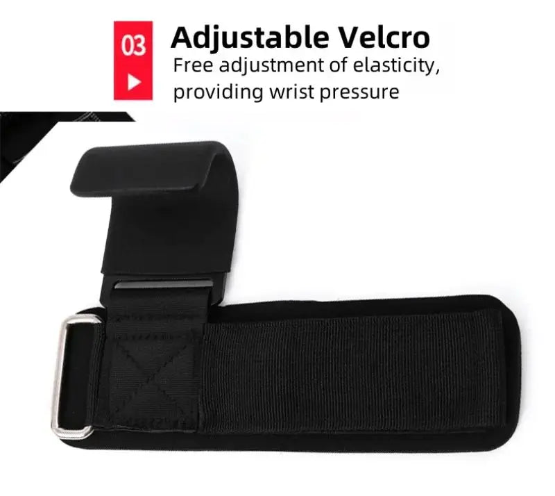 Pull-Up Wrist Guard Hook Metal With Neoprene Padded Power Weight Lifting Dumbbell Barbell Fitness Training Safety Accessories