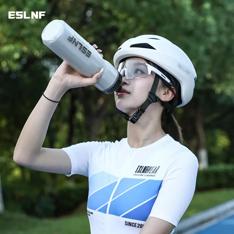 Cycling Insulated Water Bottle Thermal Drink PP5 Silicone 670ml Fitness Outdoor Sports Bicycle Portable Water Kettle