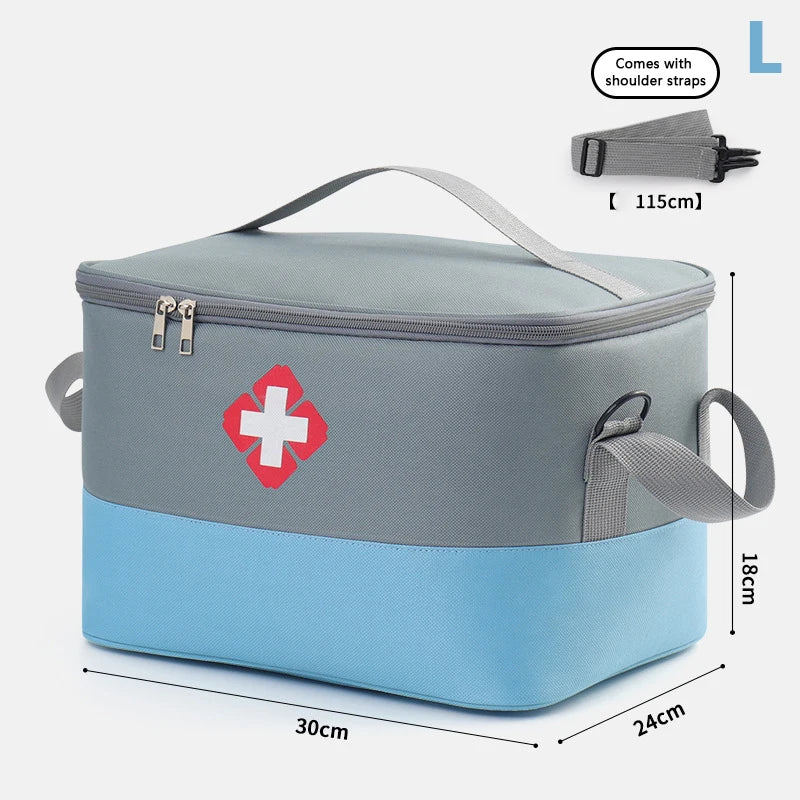 Large Capacity Medicine Storage Bag Portable Medical Kit Home First Aid Kit Survival Bag Emergency Bag For Car