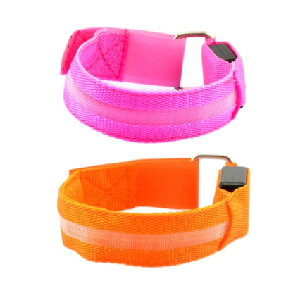 Night Sport Running Cycling Flashing Wristband CR2032 Button Battery Armband Outdoor Safety Arm Leg Warning Wrist Strap Light