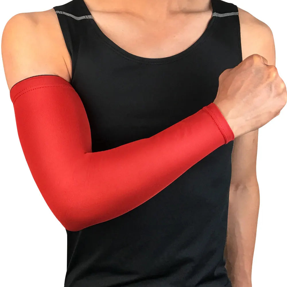 1 PC Cooling Sports Arm Sleeve Compression Basketball Cycling Arm Warmer Running UV Protection Unisex Volleyball Sunscreen Bands