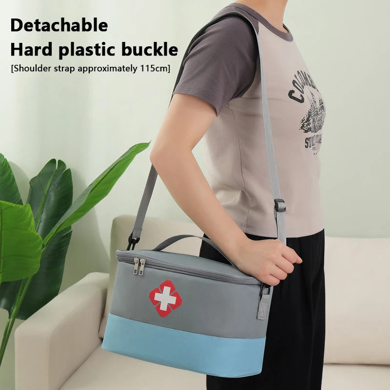 Large Capacity Medicine Storage Bag Portable Medical Kit Home First Aid Kit Survival Bag Emergency Bag For Car