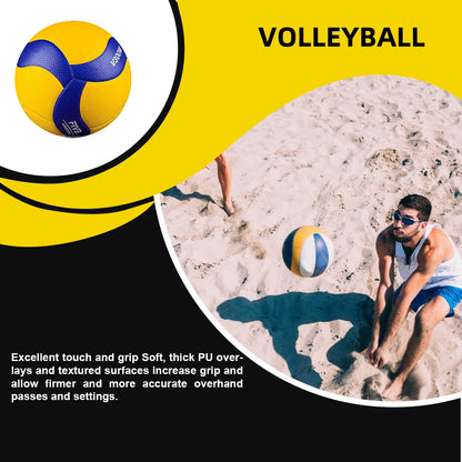 Size 5 Volleyball Soft Touch PU Ball Indoor Outdoor Sport Sand Beach Game Play Portable Training Accessories for Children