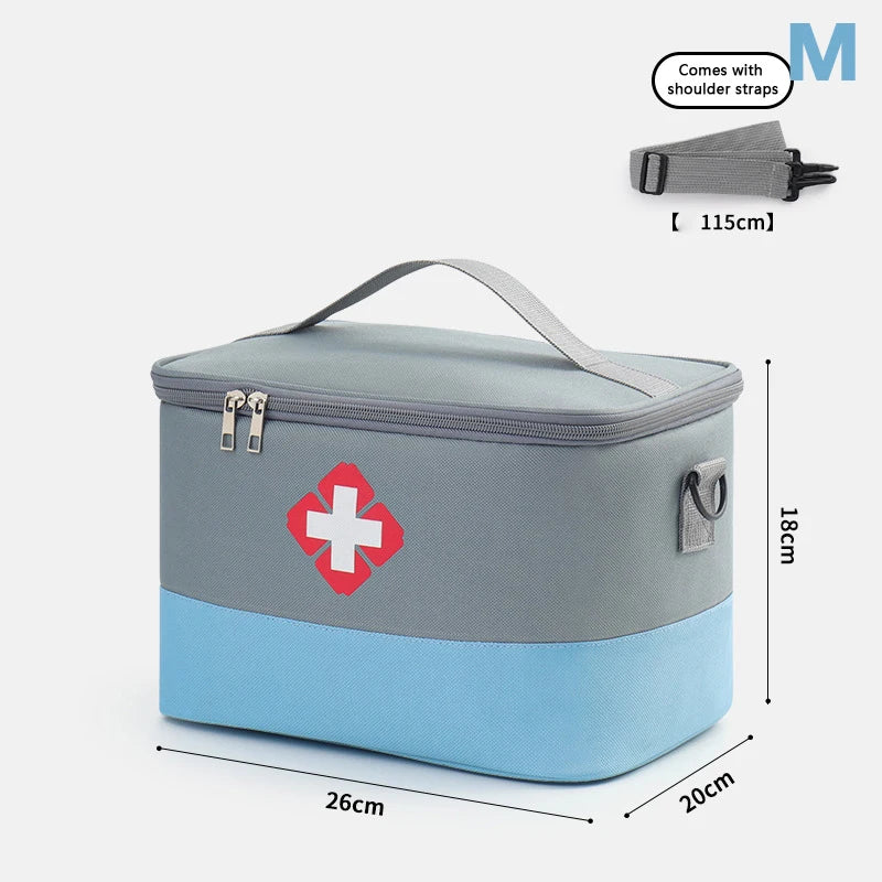 Large Capacity Medicine Storage Bag Portable Medical Kit Home First Aid Kit Survival Bag Emergency Bag For Car