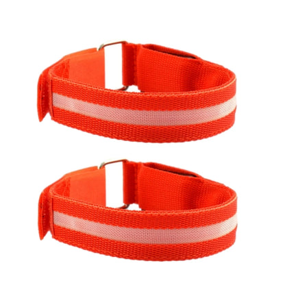 Night Sport Running Cycling Flashing Wristband CR2032 Button Battery Armband Outdoor Safety Arm Leg Warning Wrist Strap Light