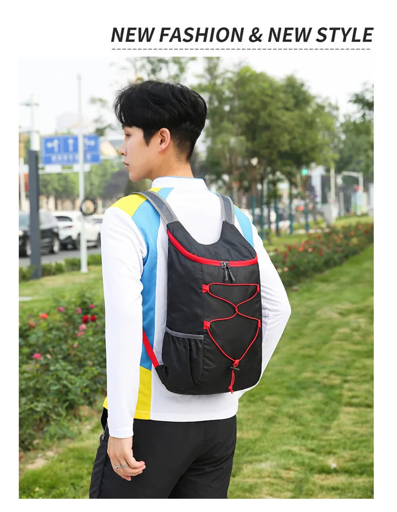 Outdoor Packable Backpack Large-capacity Foldable Camping Backpack Anti-splash Travel Hiking Daypack Sports Bag for Men Women