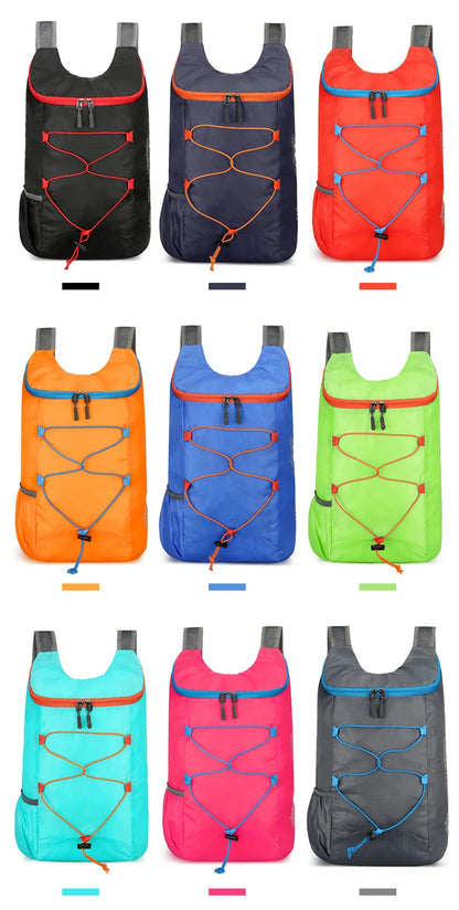 Outdoor Packable Backpack Large-capacity Foldable Camping Backpack Anti-splash Travel Hiking Daypack Sports Bag for Men Women