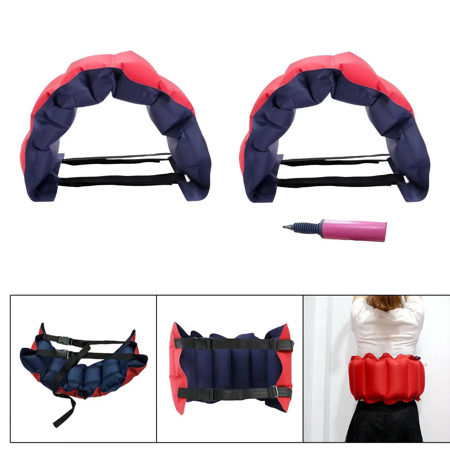 Inflatable Swim Belt Swim Waist Belt Portable Adults Flotation Buoyancy Aids Buoyancy Belt Swim Training Belt Swim Waistband