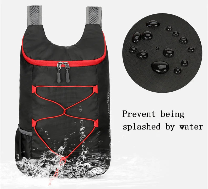 Outdoor Packable Backpack Large-capacity Foldable Camping Backpack Anti-splash Travel Hiking Daypack Sports Bag for Men Women