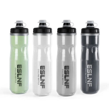 Cycling Insulated Water Bottle Thermal Drink PP5 Silicone 670ml Fitness Outdoor Sports Bicycle Portable Water Kettle