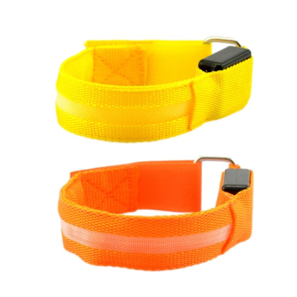 Night Sport Running Cycling Flashing Wristband CR2032 Button Battery Armband Outdoor Safety Arm Leg Warning Wrist Strap Light