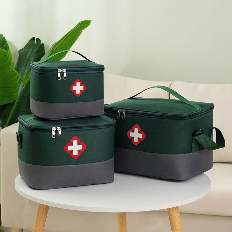 Large Capacity Medicine Storage Bag Portable Medical Kit Home First Aid Kit Survival Bag Emergency Bag For Car