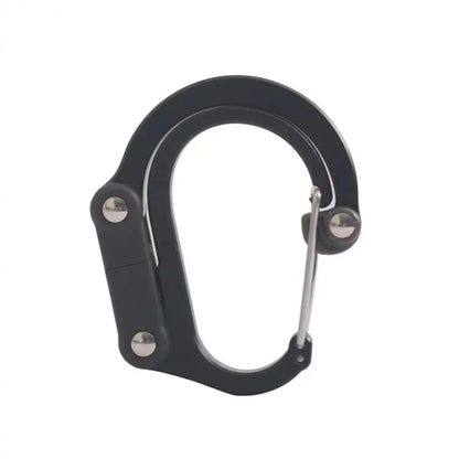 Hybrid Gear Clip - Carabiner Rotating Hook Clip Non-Locking Strong Clips For Camping Fishing Hiking Travel Backpack Out