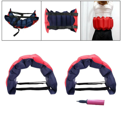 Inflatable Swim Belt Swim Waist Belt Portable Adults Flotation Buoyancy Aids Buoyancy Belt Swim Training Belt Swim Waistband