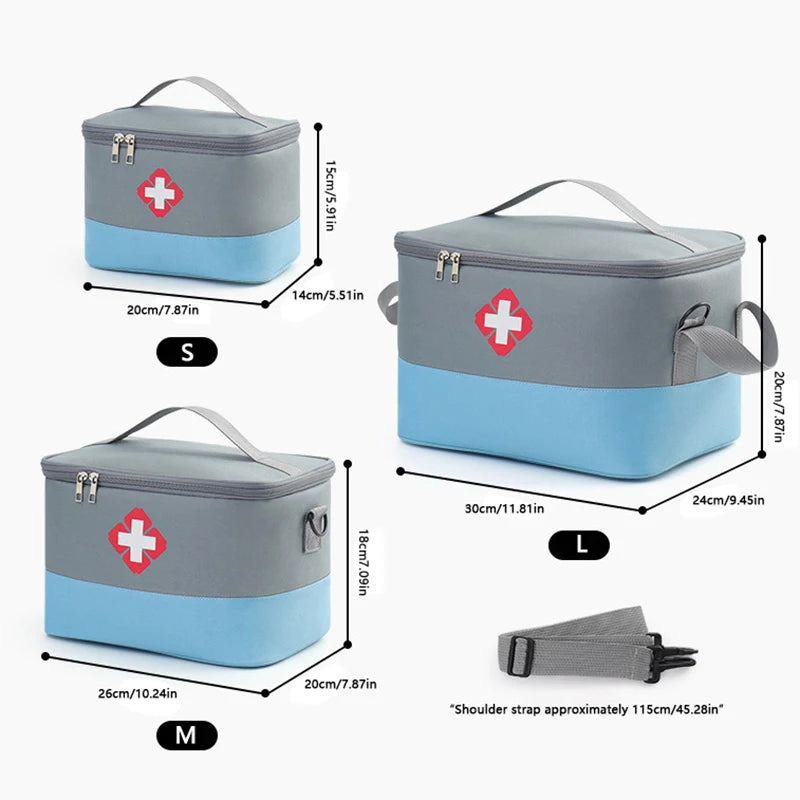 Large Capacity Medicine Storage Bag Portable Medical Kit Home First Aid Kit Survival Bag Emergency Bag For Car