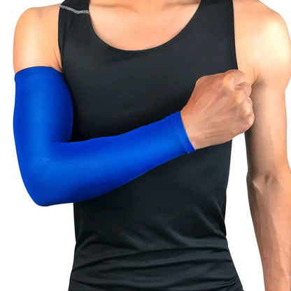 1 PC Cooling Sports Arm Sleeve Compression Basketball Cycling Arm Warmer Running UV Protection Unisex Volleyball Sunscreen Bands