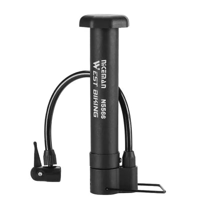 WEST Biking MTB Bicycle Pump 80PSI Schrader Bike Manual Air Pumps Balloon Tire Inflator Portable Floor Pump Cycling Accesories