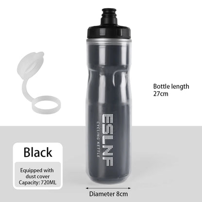 Cycling Insulated Water Bottle Thermal Drink PP5 Silicone 670ml Fitness Outdoor Sports Bicycle Portable Water Kettle