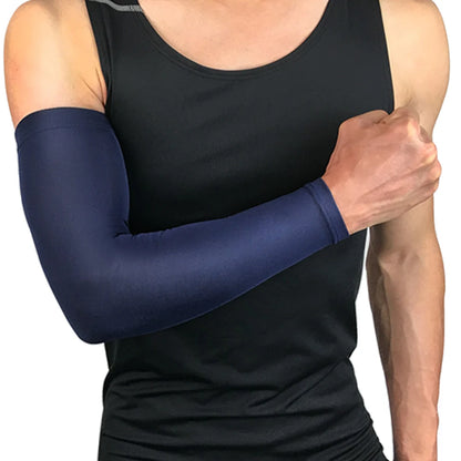 1 PC Cooling Sports Arm Sleeve Compression Basketball Cycling Arm Warmer Running UV Protection Unisex Volleyball Sunscreen Bands