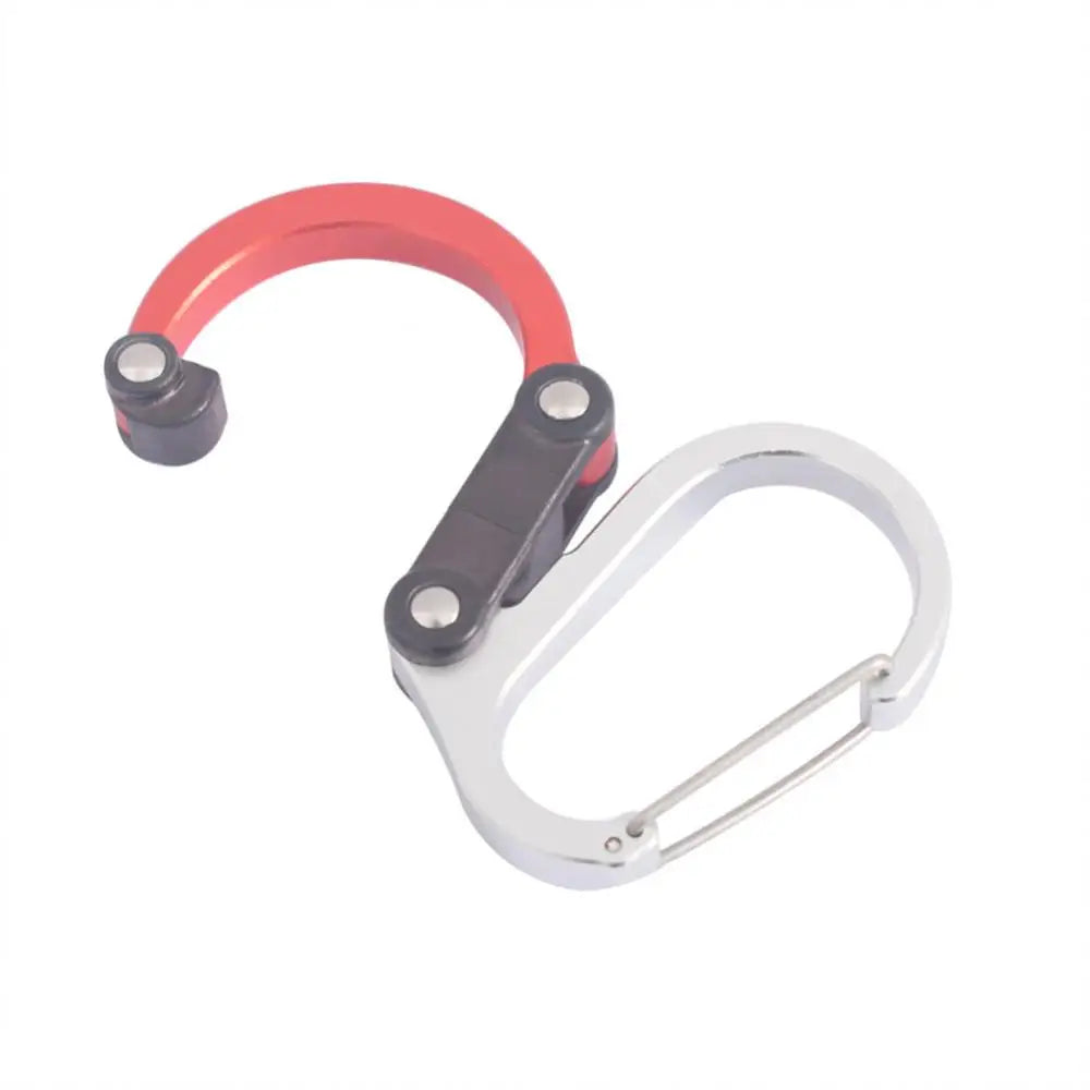 Hybrid Gear Clip - Carabiner Rotating Hook Clip Non-Locking Strong Clips For Camping Fishing Hiking Travel Backpack Out