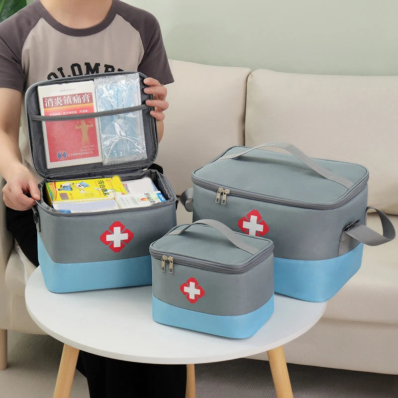 Large Capacity Medicine Storage Bag Portable Medical Kit Home First Aid Kit Survival Bag Emergency Bag For Car