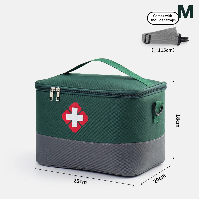 Large Capacity Medicine Storage Bag Portable Medical Kit Home First Aid Kit Survival Bag Emergency Bag For Car