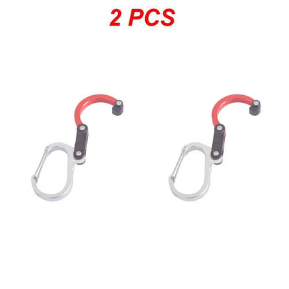 Hybrid Gear Clip - Carabiner Rotating Hook Clip Non-Locking Strong Clips For Camping Fishing Hiking Travel Backpack Out