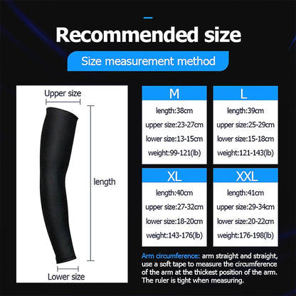 1 PC Cooling Sports Arm Sleeve Compression Basketball Cycling Arm Warmer Running UV Protection Unisex Volleyball Sunscreen Bands