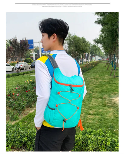 Outdoor Packable Backpack Large-capacity Foldable Camping Backpack Anti-splash Travel Hiking Daypack Sports Bag for Men Women